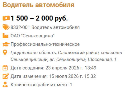 Водитель автомобиля