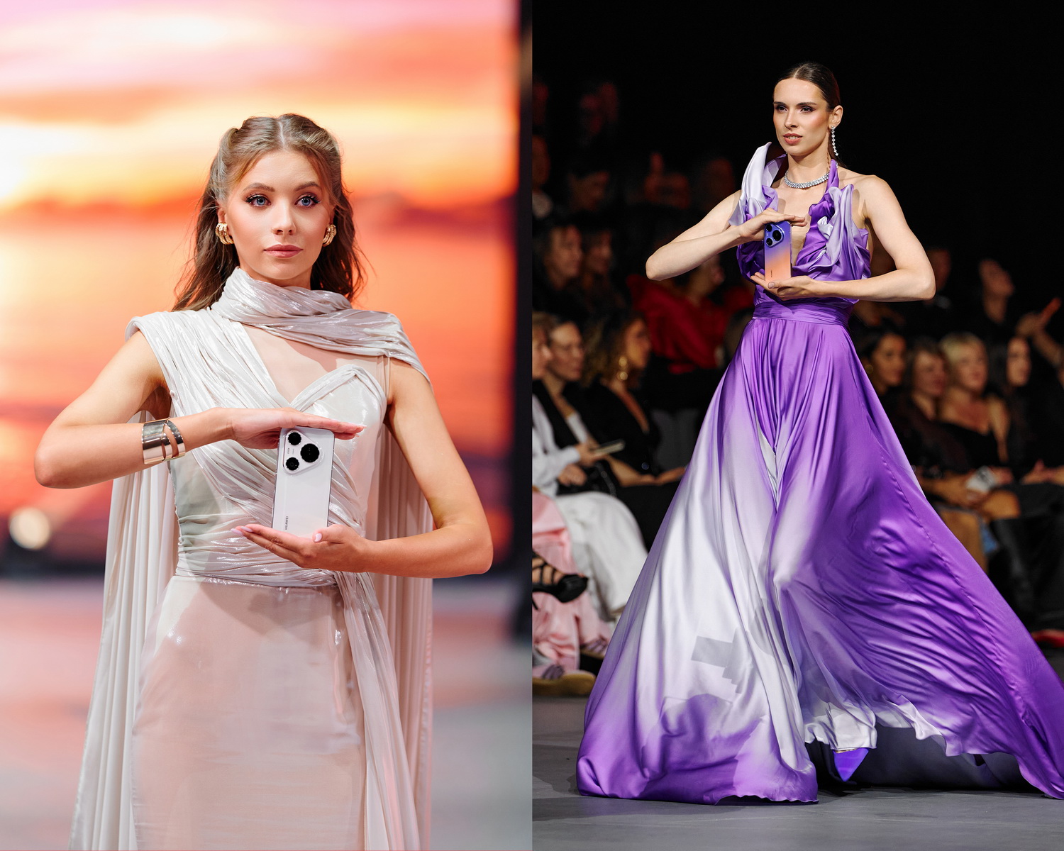 В Минске прошел большой fashion-показ с кутюрными платьями по мотивам смартфонов